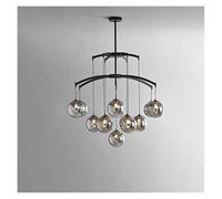 Générique Éclairage suspendu, Lustre LED moderne rond en laiton et verre, personnalisable, for salle à manger, salon, chambre à coucher(Changeable,BD100CM13head)