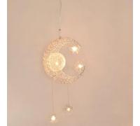 Générique Éclairage suspendu, Suspension LED Étoile Nordique Lune, Lustre à accrocher au plafond, Décoration de chambre d'enfant, Lampe d'éclairage for la maison(White light)