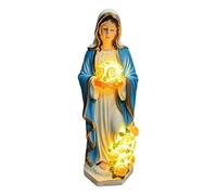Générique Éclairages Jardin,Sculpture Lumineuse Vierge Marie Alimentée par USB | Lampe Décorative de la Vierge Marie | Pour Cour Jardin Arrière-Cour Porche Ferme Balcon Pelouse Sentier Garage