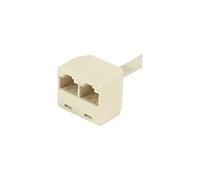 deXlan - Répartiteur de réseau - RJ-45 (M) pour RJ-45 (F) - 15 cm G