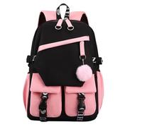Générique École Primaire Sac à Dos noir à Bandoulière Pour Garçons et Filles École de Campus Cartables Rose pour Enfants Sac d'école Primaire pour Adolescentes (rose)