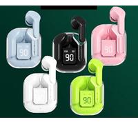 Générique écouteur sans Fils avec écran,Bluetooth et réduction de Bruit, écouterur Noir, Blanc, Rose, Vert et Bleu (Rose)