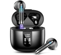 Générique Écouteurs Bluetooth 5.3 sans Fil avec Réduction de Bruit Mic, Étanches IP7 Oreillette Bluetooth 48H - Casque Bluetooth Stéréo USB-C pour Sport/Travail