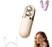 Générique Écouteurs Bluetooth 6,0 de Massage par Vibration s13, écouteurs de Sommeil sans Fil pour dormeurs latéraux, étui pour écouteurs à Vibration étanche pour Un Sommeil Relaxant (Beige)