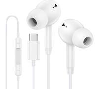 Générique Écouteurs filaires avec Microphone 3, 5 mm/Type C, écouteurs Intra-Auriculaires avec Microphone, adaptés Smartphones, Ordinateurs, écouteurs