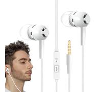 Générique Écouteurs Filaires - Casque Audio Filaire Intra-Auriculaire avec Microphone - Écouteurs avec Jack 3.5mm Haute Fidélité pour Production Musicale Jeux Voyage École