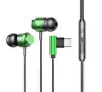 Générique Écouteurs filaires pour Smartphones : appels clairs et Son Riche, Design Ergonomique et Confortable. (Green, 1.2m)