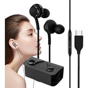 Générique Écouteurs filaires USB C, écouteurs filaires USB C - Écouteurs Intra-Auriculaires avec | de Sport pour Smartphone, Ordinateur Portable, Son stéréo Hi-FI, Suppression du Bruit, Appel