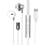 Générique Écouteurs Intra-Auriculaires avec Son karaoké intégré, White | Carte son karaoké intégrée, options d ' écoute directe de type C et sans fil, intra-auriculaire pour le chant