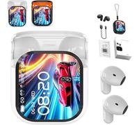 Générique Écouteurs NE20, écouteurs de Traduction NE20, écouteurs Bluetooth 5.4, Traduction IA et écran Tactile LCD,écouteurs sans Fil antibruit pour Voyages Les entraînements et Une Utilisation