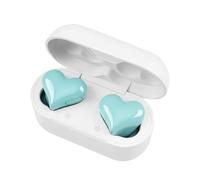 Générique Écouteurs sans Fil - Casque en Forme De Cœur,Autonomie 8h, réduction de Bruit, Son stéréo, Commande Tactile LED pour écouteurs | pour Femmes Filles Saint-Valentin Course