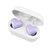 Générique Écouteurs sans Fil | Casque en Forme De Cœur - Autonomie 8h, réduction de Bruit, Son stéréo, Commande Tactile LED pour écouteurs - pour Adultes, Femmes, Filles, Saint-Valentin,