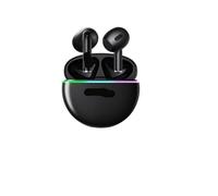 Générique Écouteurs sans Fil XT97 TWS, Oreillettes de Sport, réduction du Bruit, Commande Tactile, lumière colorée(XT97 Black)