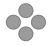 Générique Ecran Anti-Poussière pour PS5 Pro, pour Optical & Digital Edition, Protection Interne Anti-Poussière Anti-Dust Mesh (4*Circle)
