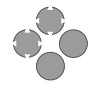 Générique Ecran Anti-Poussière pour PS5 Pro, pour Optical & Digital Edition, Protection Interne Anti-Poussière Anti-Dust Mesh (2*Circle+2*Shield)