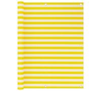 Générique Écran de Balcon Jaune et Blanc 120x600 cm PEHD,Maison & Jardin, Pelouses & Jardins, Vie en extérieur, Parasols & voiles d'ombrage, Multicolore (Poids 1.6KG)