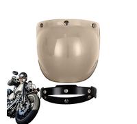 Générique Écran De Visage Pour Casque De Moto - Visière,Verre Bombé Visière Ouverte Pour Conduite Autoroutière Trajets Longue Distance Nuit Pluie Commuting Ville
