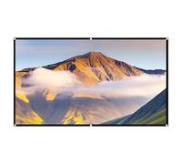 Générique Écrans de projection vidéo | 16: 9 Écran de projection anti-légers Black Edge, 4K HD, grand écran, Tissu de cinéma portable pliable 60-130 pouces pour Home Cinema Theatre Présentation