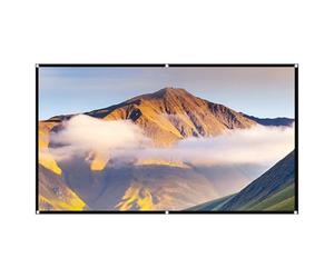 Générique Écrans du projecteur - 16: 9 écran de Projection Anti-légers Noir Black Edge, 4K HD, Grand écran | de cinéma Portable Pliable 60-130 Pouces pour présentation du cinéma Maison