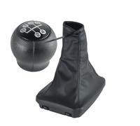 Générique Écrou de pommeau de levier de vitesse Pommeau de levier vitesse à 5 vitesses, soufflet frein main, couvercle pour Opel Corsa réparation(2Pcs Black White)