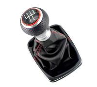Générique Écrou de pommeau de levier de vitesse Pommeau de levier vitesse rouge 5 vitesses 12 mm avec soufflet pour Volkswagen, pour VW, pour Bora, Golf 4, pour Jetta, 1J0711113 réparation