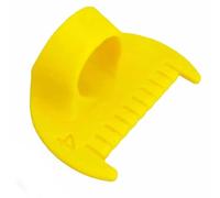Générique Edge Stitch Lock & Sewing Gauge, 3/4mm Needle Gauge Quilting Ruler Measuring Tool, Quilting Aids for Beginners in Sewing, for Straight & Curved Seams (Yellow,3mm)
