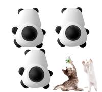 Générique Edible Cat Lick Ball, Kitten Teeth Cleaning Toy, Catnip Snack Chew Toy, Cat Lick Roller Ball, Panda Catnip Toy, Catnip Toy for Kittens, Edible Catnip Roller, Catnip Chew Ball for Teeth