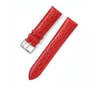 Générique EDVENA 12 13 14 15 16 17 18 19 20 21 22 Bracelet De Montre En Cuir De Veau À Grain Circulaire De 24 Mm Avec Boucle Ardillon For Bracelet De Montre(Red,12mm)