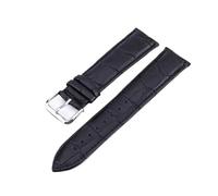 Générique EDVENA 12 14 16 17 18 19 20 21 22 24 Mm Bracelet De Montre En Cuir De Bambou Bracelet De Montre À Tête Plate Étanche Accessoires Avec Outil(Black,22mm)