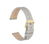 Générique EDVENA Bracelet De Montre Élégant En Cuir Véritable 8mm 10mm 12mm 14mm 16mm 18mm 20mm 22mm, Bracelets De Remplacement For Femmes(Red-Rose,8mm)
