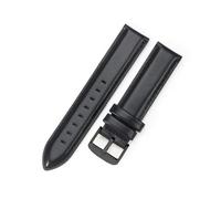 Générique EDVENA Bracelet de montre en cuir véritable for femme, 12/13 mm, 14 mm, 17 mm, 18 mm, 19 mm, 20 mm, 22 mm, for homme(Black-Black,12mm)