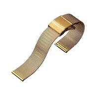 Générique EDVENA Bracelet En Acier Inoxydable Avec Boucle Déployante Et Libération Rapide 12, 14, 16 Mm, 18 Mm, 20 Mm, 22 Mm, 24 Mm(0.6mm gold,14mm)
