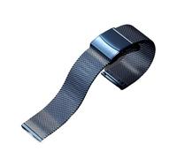 Générique EDVENA Bracelet En Acier Inoxydable Avec Boucle Déployante Et Libération Rapide 12, 14, 16 Mm, 18 Mm, 20 Mm, 22 Mm, 24 Mm(0.6mm blue,24mm)