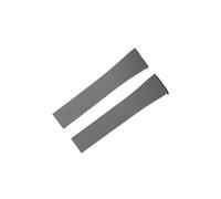 Générique EDVENA Bracelet en caoutchouc de nouvelle conception 18 mm, 20 mm, 22 mm, 21 mm, boucle papillon à dégagement rapide(Gray,19MMX16MM_ROSE GOLD BUCKLE)