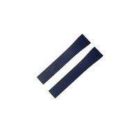 Générique EDVENA Bracelet en caoutchouc de nouvelle conception 18 mm, 20 mm, 22 mm, 21 mm, boucle papillon à dégagement rapide(Blue,18MMX16MM_ROSE GOLD BUCKLE)