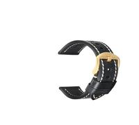 Générique EDVENA Bracelet En Cuir Véritable Fait Main Avec Boucle Papillon(Black G Buckle,22mm)