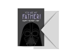 Générique Effet Wow - Carte de Vœux You Are My Father - Carte Humour Geek Dark Vador - Format A6 - Verso Vierge - Fête des Pères, Anniversaire, Papa Star Wars Fan - Idée Cadeau Drôle