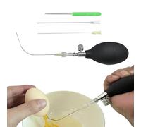 Générique Egg Blower Pump, Easter Egg Hole Tool | Rubber, PVC Decorating Gadgets for Art Crafts Woodworking Round Ornament Children School Projects, Festive Celebrations.