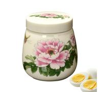 Générique Egg Cup - Ceramic 220ml Retro Style Breakfast Holder | Soft Boiled Egg Maker Kitchen Tableware | for Home Dormitory Hotel Restaurant Apartment Rental Use