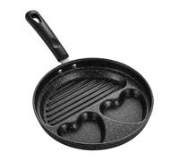 Générique Egg Frying Pan 3-Cup Nonstick Healthy Cookng Kitchen Cookware | Kitchen Frying Egg Cooking Pan for Pancake Oelette Sandwich Steak Bacon Breakfast Home Induction Cooker