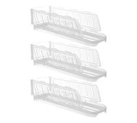 Générique Egg Holder - 10.24 Inch 3 Tier Automatic Rolling Dispenser | Foldable Reusable Egg Storage Rack for Refrigerator Freezer , Kitchen Pantry Cabinet and Home Farmhouse Restaurant