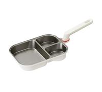 Générique Egg Pans Nonstick - 9.65in Breakfast Frying Pan for Easy Cooking, Even Heat Distribution with Grill, Omelette Bacon for Sausage Burger Dosa Arepas Tortilla Sandwich, Titanium Material