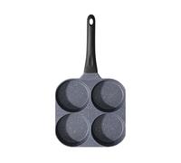 Générique Egg Pans Nonstick - Ceramic 38cm, 4 Cup Breakfast Pan, Even Heating | Induction Safe, Induction Frying Tool, Ceramic Omelette Maker For Pancakes, Hamburgers, Sandwiches, Gas Stoves