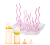 Générique Égouttoir à Bouteilles - Sèche-Linge Vertical Vertical, d'eau Pliable, de Cuisine Portable, pour bébé, Accessoire de Salon intérieur | Organisateur Convivial Un Gain d