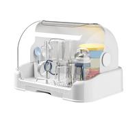 Générique Egouttoir Biberon Bebe | Boîte De Rangement pour Bouteilles pour Tout-Petits avec Couvercle Et Bac De Vidange Amovible | Rangement De Bouteille Anti-Poussière Portable