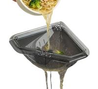 Générique Égouttoir d'Évier d'angle Porte-Égouttoir Magnétique en Triangle | Crépine d'Évier de Cuisine Anti-Bouchon, Déchets Alimentaires, Fruits, Légumes, Cuisine, Salle de Bain