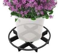 Générique Égouttoir Plateau Pot De Fleurs - Nivelant pour | Support Relevable avec Drainage Bas | Diamètre 12cm, Hauteur 1,5cm, Porte-Vase, Rehausseur, Prévention Pourriture Racines