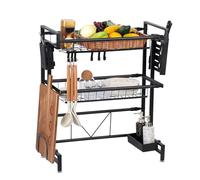 Générique Egouttoir Vaisselle sur Evier pour Rangement Cuisine, Egouttoire Vaisselle Cuisine, 2 Niveaux Grande Capacité Égouttoir, Egouttoir Vaisselle pour Assiettes Bols Casseroles