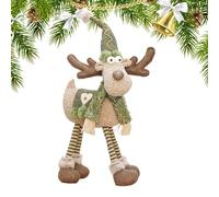 Générique Élan De Noël Aux Longues Pattes | Décorations de Noël Festives avec des Pattes Longues,Figurines D'Élan en Peluche Décoratives | pour Fenêtre Fête Chambre Salon Centre Commercial
