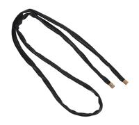 Générique Élastique à Cheveux en Cuir PU Fil Métallique Flexible Bandeau Réglable Noir pour Femmes Accessoire Multifonctionnel pour Queues de Cheval Attache Créative et Résistante
